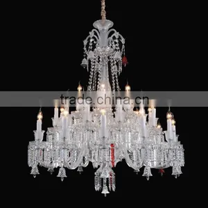 Wholesale Luxury Clear Baccarat Style Crystal Chandelier Popular All Over the World thumbnail-5