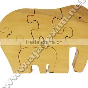 Wooden Elephant Puzzle thumbnail-1