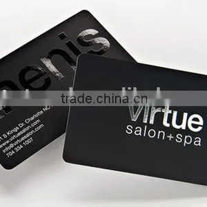 Glossy Finish Black Color Spot UV Embossed Coating Business Cards Supplier's Choice thumbnail-1