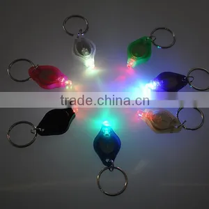 Multi-Color Led Plastic Mini Led Keychain Flashlight Keychain thumbnail-1
