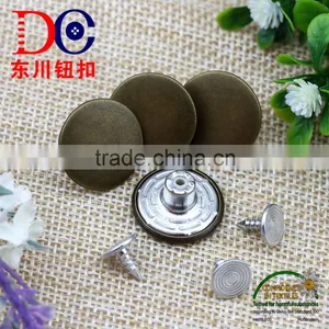 Custom Plating Color Classic Style Metal Button Jeans/Shank Button for Jeans Wear thumbnail-2