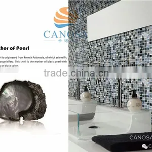 Home Decoration Shell Mosaic Mother of Pearl Shell Paper Interior Wall Decoration thumbnail-1
