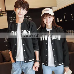 2016 New Fashion Young Men and Women Couples Outfit Korea Style Print Coat Outware Jackets OEM thumbnail-6