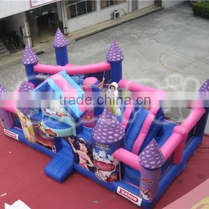 Hot Sale Princess Inflatable Castle Obstacle Course for Sale, Kids Inflatable Obstacle Games thumbnail-1