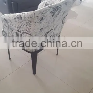 Coffee Shop Colorful Single Sofa Fabric Tub Chair thumbnail-4