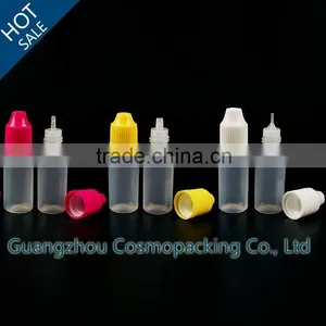 10ml PE Plastic E-liquid Bottle,e-cig Dropper Bottle With Childproof Cap thumbnail-1