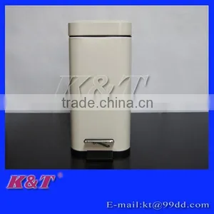 12L Selling Well White Color Stainless Steel Trash Bin thumbnail-1