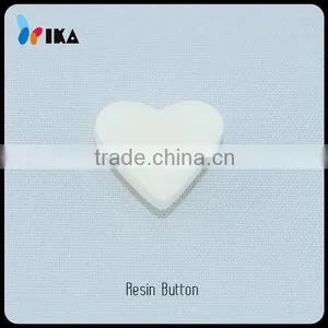 Heart Shape Buttons White Bulk Buttons thumbnail-1