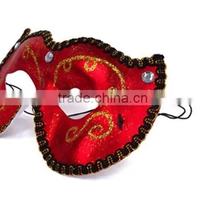 Popular Red Plastic Eye Masquerade Masks for a Party thumbnail-1