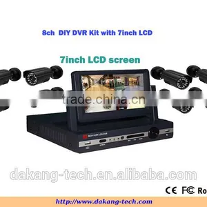 7inch LCD Screen, 8cn 960H Dvr Kit Security DVR Kit, Cmos 800tvl Security Camera Kit, ,iPhone&Anroid Phone View thumbnail-1