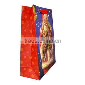 Custom Xmas Paper Gift Bags With Handle thumbnail-1