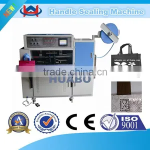 Non-woven Material and Promotion Usage Non Woven Handle Making Machine for Shopping Bag thumbnail-1