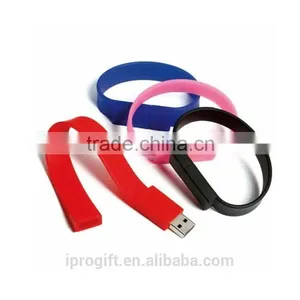 Factory Price High Quality Silicone Wristband USB Flash Drive 1GB 2GB 4GB 8GB thumbnail-2