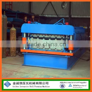 IBR Panel Roof /Wall Double Deck Roll Forming Machine thumbnail-4