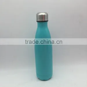 500ml Stainless Steel Bottle/painting Insulated Bottle/ Vacuum Blue Water Drinking Bottle thumbnail-2