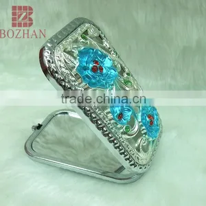 Charm Makeup Rhinestone Mirror/antique Design Compact Mirror/portable Retro Makeup Mirror thumbnail-3
