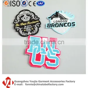 Customized Fabric Woven Badge Overlock Embroidered Border Patch thumbnail-1