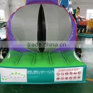 2016 Sunjoy Hot Sale Inflatable Giant Locomotive Caterpillar Obstacle Course Toys for Kids and Adults thumbnail-2