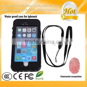 Black Fingerprint Recognition Shockproof Waterproof Phone Case for IPhone 6 4.7 Inch thumbnail-2