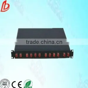 12 Ports Rack-mount 1U 19inch Fiber Optic Patch Panel Suitable for Fc/st/sc Adapter thumbnail-4