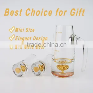 1 Pot + 2 Cups Unique and Luxury Wine Decanter Set / Wine Glass Set thumbnail-4