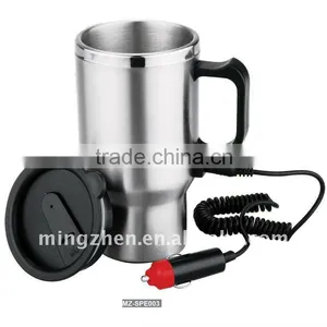 Heated Travel Mug,double Wall Steel Electrial Coffee Mug thumbnail-1