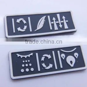 Personalized Designed Logo Embossed PVC Sew on Labels thumbnail-5