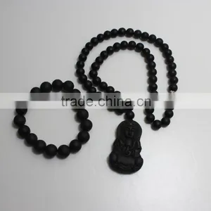 Chinese Ancient Bianstone Necklace for Therapy thumbnail-3