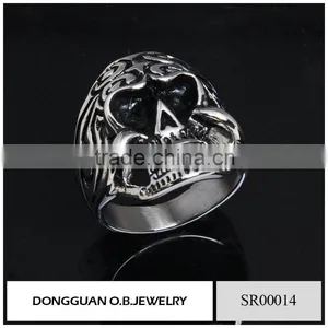 Small MOQ Design Fashion Plain Ring Skull Jewelry thumbnail-1
