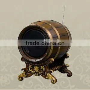 1.5L 3L 5L Wooden Wine Barrel Wine Holder thumbnail-5