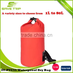 1L to 80L Roll Top Light Weight Custom Logo Waterproof Outdoor Dry Bag With Shoudler Strap thumbnail-6