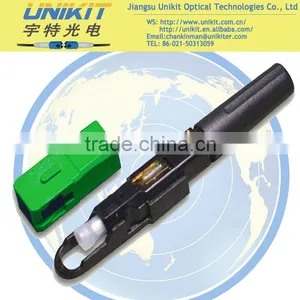 SC APC Type Mini Fiber Optic Fast Connector ~UNIKIT M-ESC250P-LW-APC Optical Equipment thumbnail-1