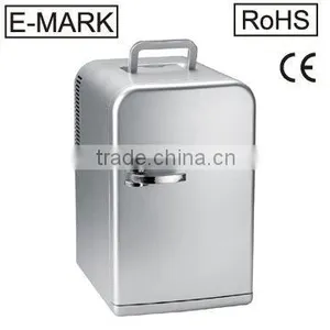 15L AC/DC Silver Mini Car Fridge thumbnail-1