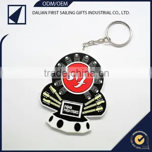 Promotional Gift Custom PVC LED Key Ring Keychain thumbnail-1