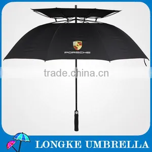 High Quality Two Layers Windproof Golf Umbrella thumbnail-1