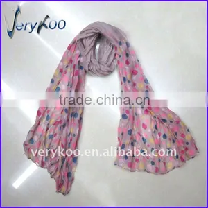 Fashion Dots Pattern Girls Scarf (FCH-11317) thumbnail-1