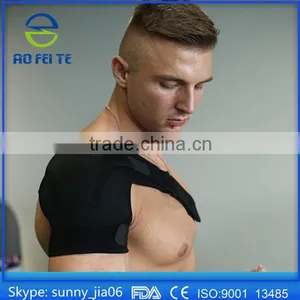 Magnetic Single Shoulder Back Brace Support Gym Bandage Wraps Sport Protective Gear thumbnail-1