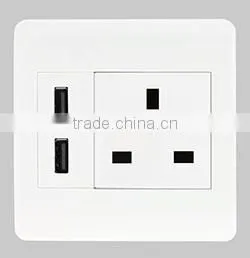 13A 250V Newest Dual USB Office Used Outlet for Charging thumbnail-1