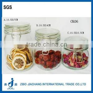 500ml Zibo Ball Shape Glass Bottles for Jam With Lids Ck06 thumbnail-1