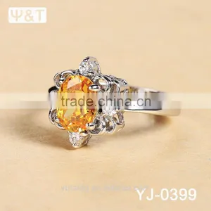 Jingli Jewelry High End Crystal Silver Ring (YJ-399) thumbnail-4