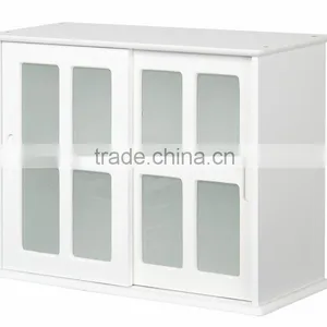 Modern Wooden Witn Glass Door Kitchen Cabinet thumbnail-5