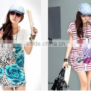 Ladies T-shirt Skirt Skirt Casual Dresses Stock Free Size thumbnail-1