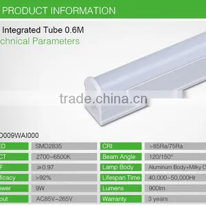 Shadowless Connected Integrated 18W Aluminum Housing Tube Led t8 Tube t8 Led thumbnail-6