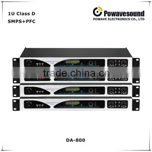DA-800 Powavesound Audio Power Amplifier dj Digital Amplifier 1U Class D Circuit 800W thumbnail-1