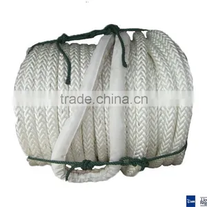High Quality 12 Plait Braid Polyester Rope With Splice Eye and Canvas Protected at Both Ends thumbnail-1