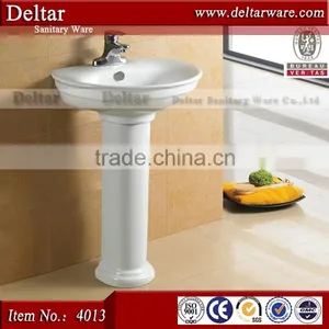Chaozhou Porcelain Basin With Floor, Wash Basin With Stand for Sale, Basin Pedestal in Top Quality thumbnail-1