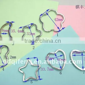 Heart Shape Ring Buckle , Start Shape Key Ring ,moon Shape Key Ring for Hangbags thumbnail-1