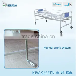 Cheaper Double Crank Hospital Stainless Steel Beds ce Apporved thumbnail-5