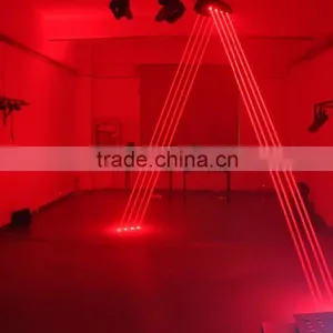 1600mW Red 8lens Fat-beam Moving-Head SpiderLaser Light thumbnail-3