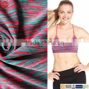 Slub Space Dye Poly Spandex Circular Fabric Heather Knitting Fabric thumbnail-1